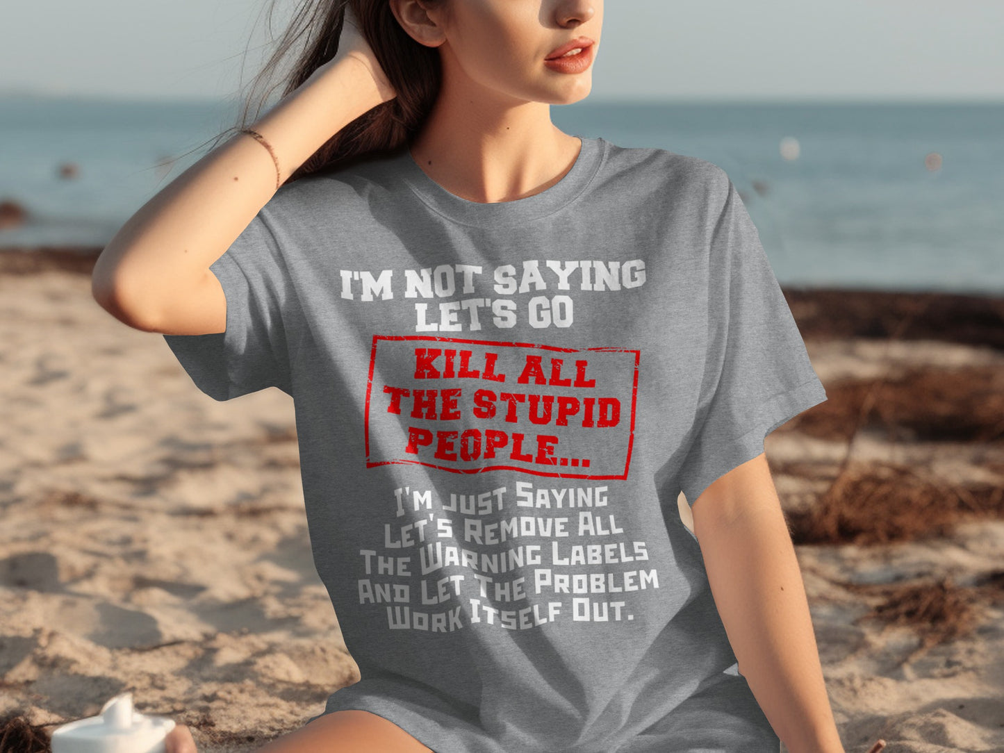 Let's Remove Warning Labels Funny Graphic T-Shirt