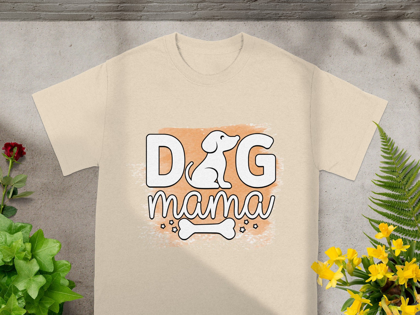 Cute Dog Mama Graphic T-Shirt for Pet Lovers