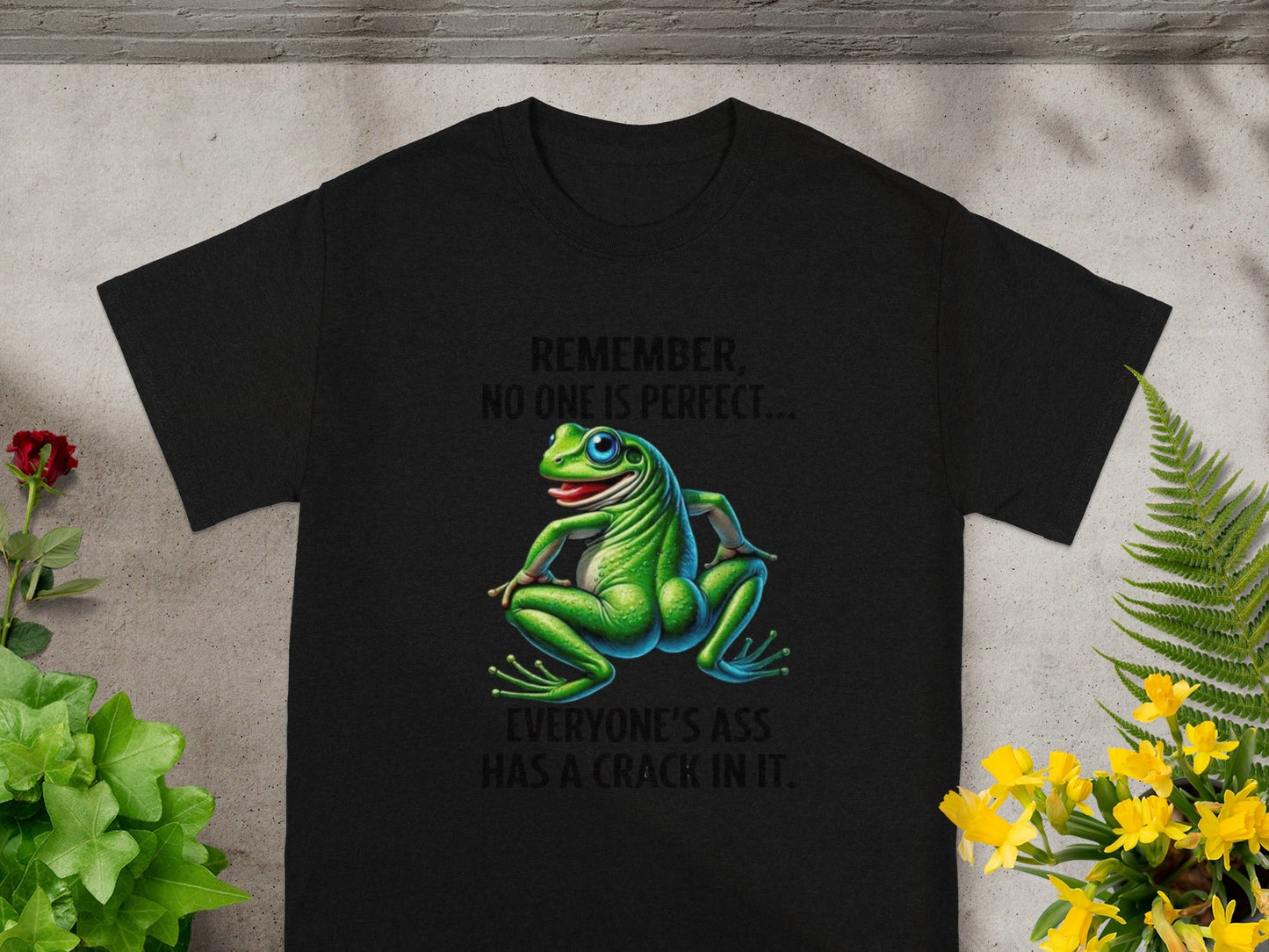 Funny Frog Remember No One Is Perfect Humor T-shirt