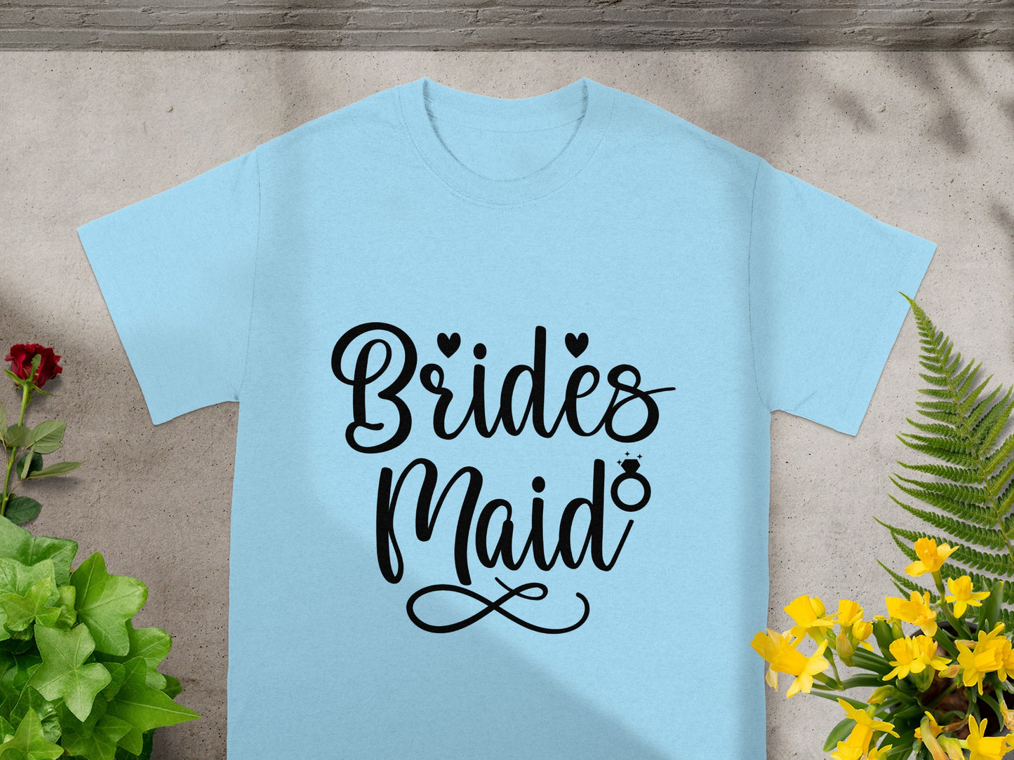 Brides Maid Graphic Tee Shirt for Wedding Party