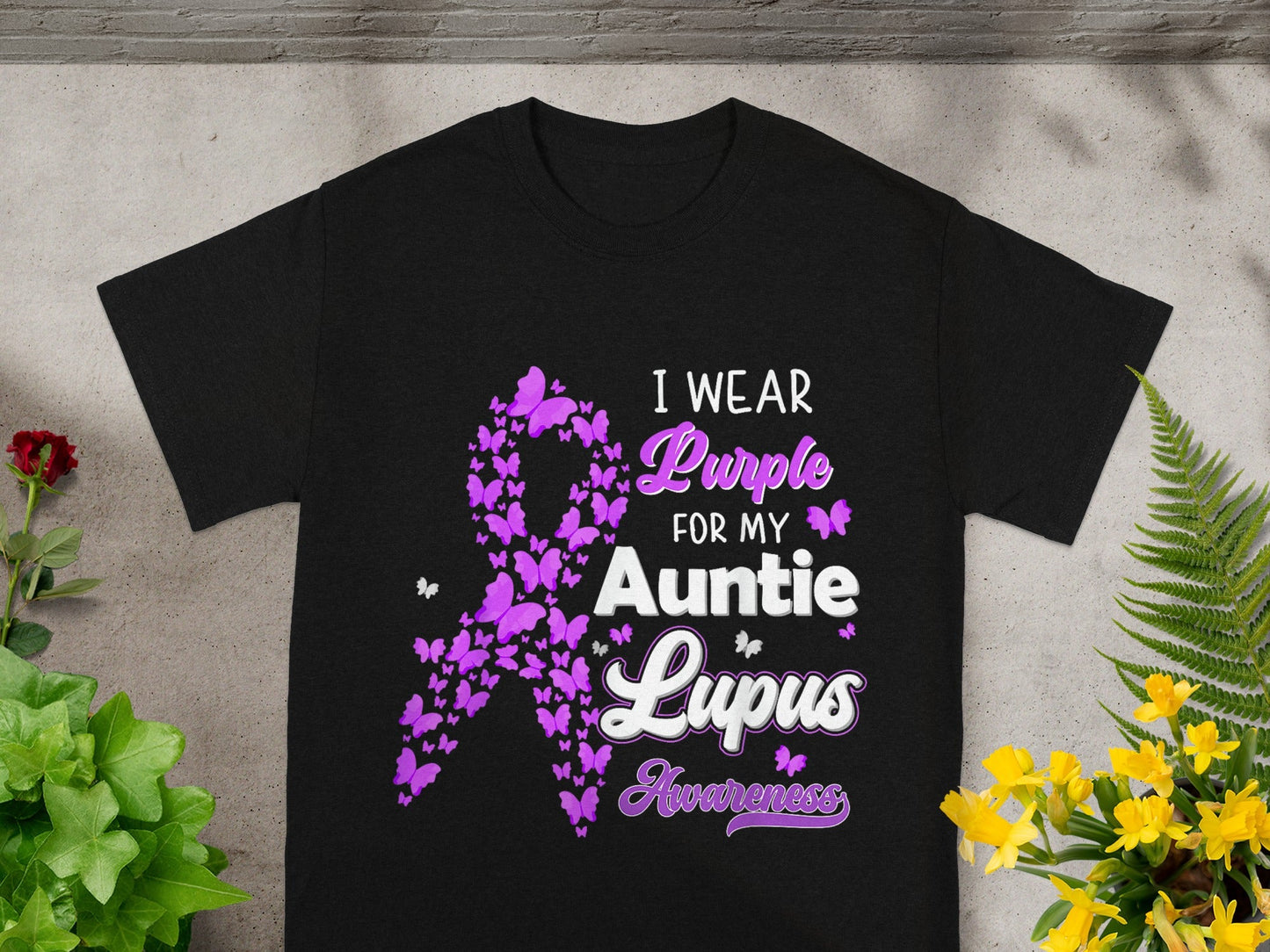 I Wear Purple for My Auntie Lupus Awareness Shirt