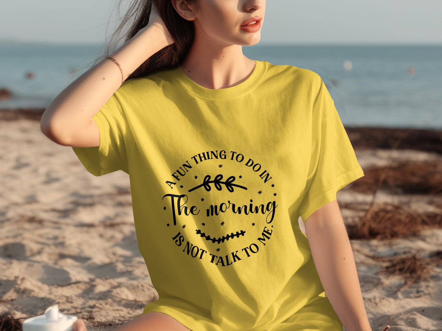 Fun Thing To Do In The Morning Yellow Shirt