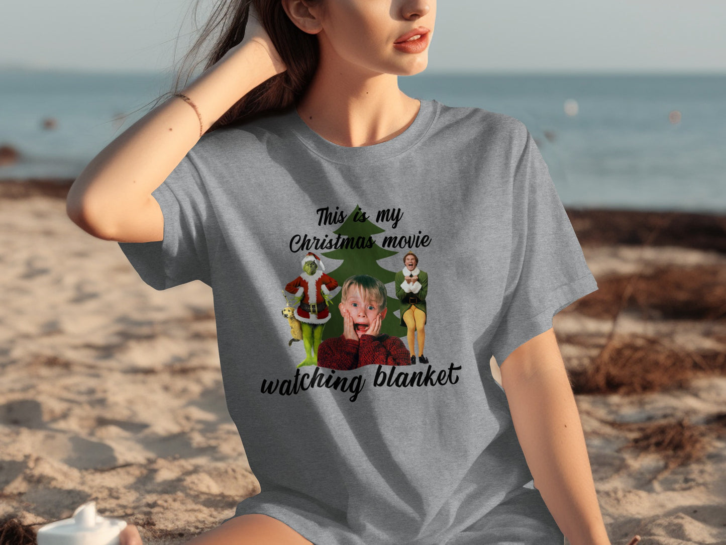This is my Christmas movie watching blanket shirt