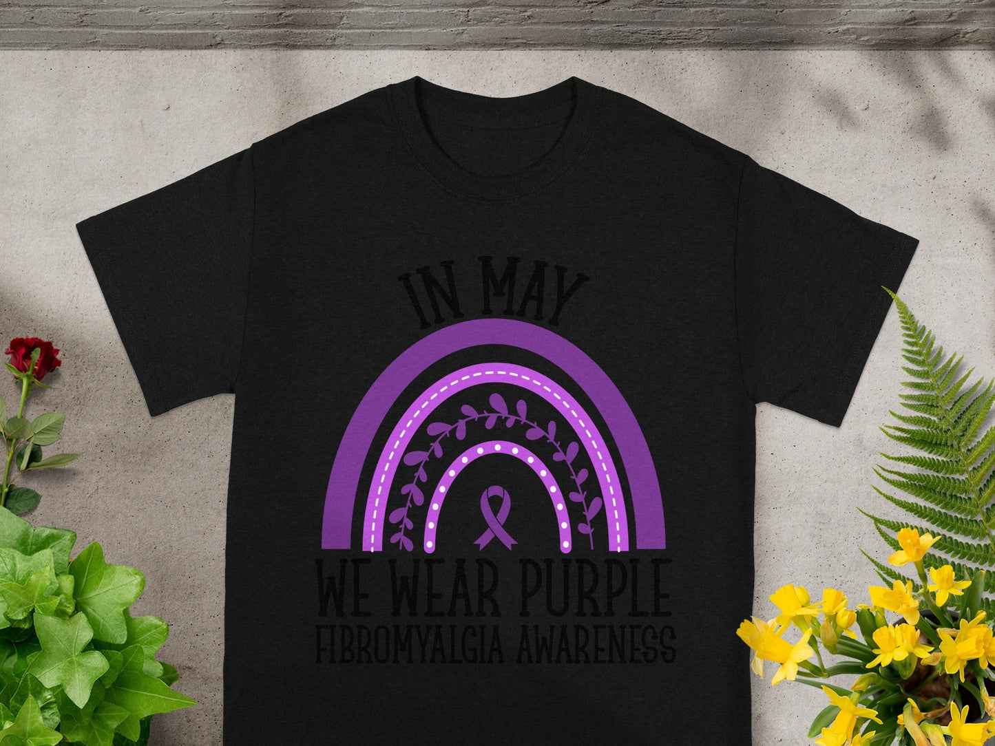 In May We Wear Purple Fibromyalgia Awareness Shirt