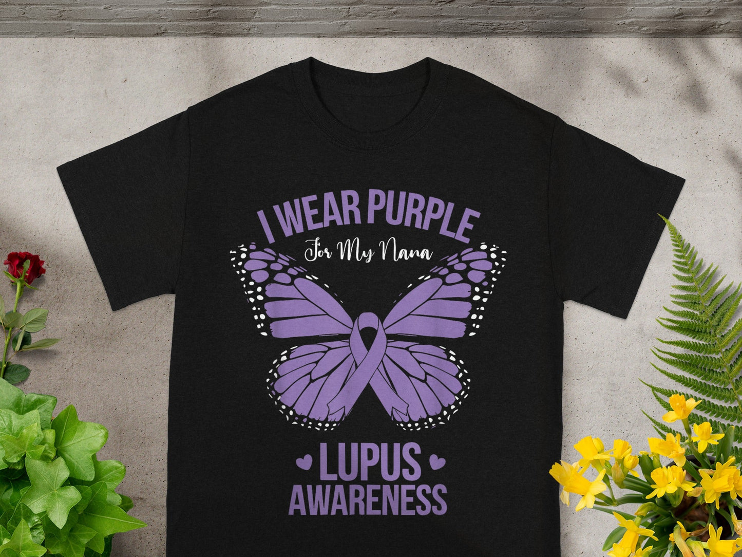 I Wear Purple for My Nana Lupus Awareness Shirt