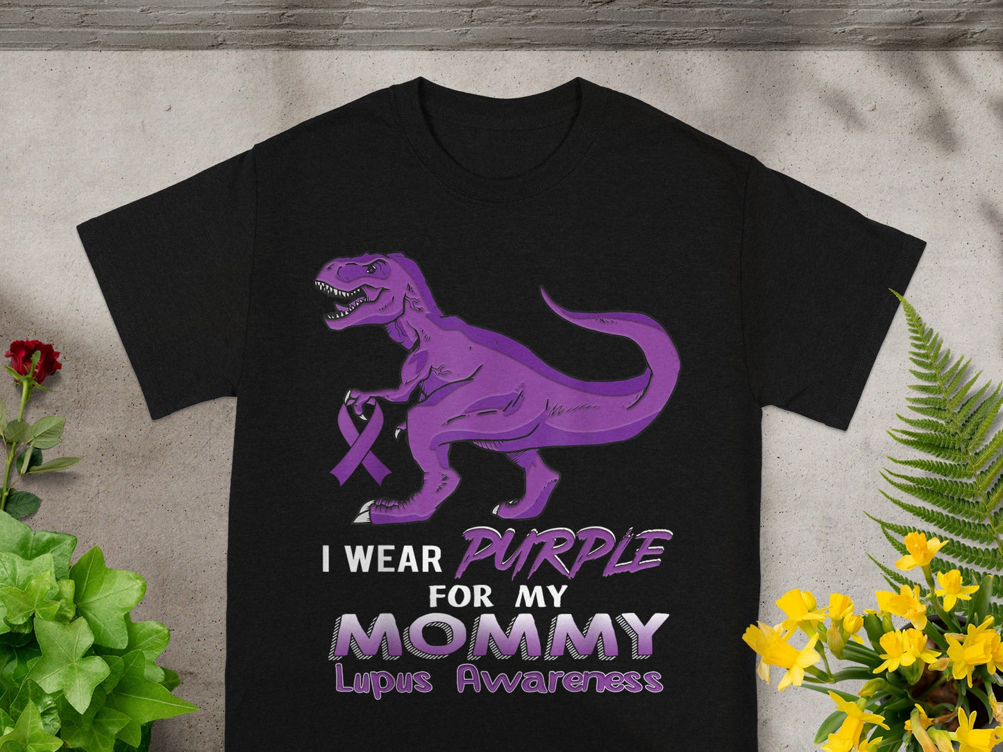 I Wear Purple for My Mommy Lupus Awareness Shirt