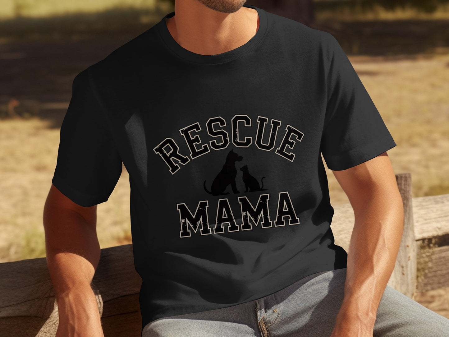 Rescue Mama Graphic Shirt for Animal Lovers