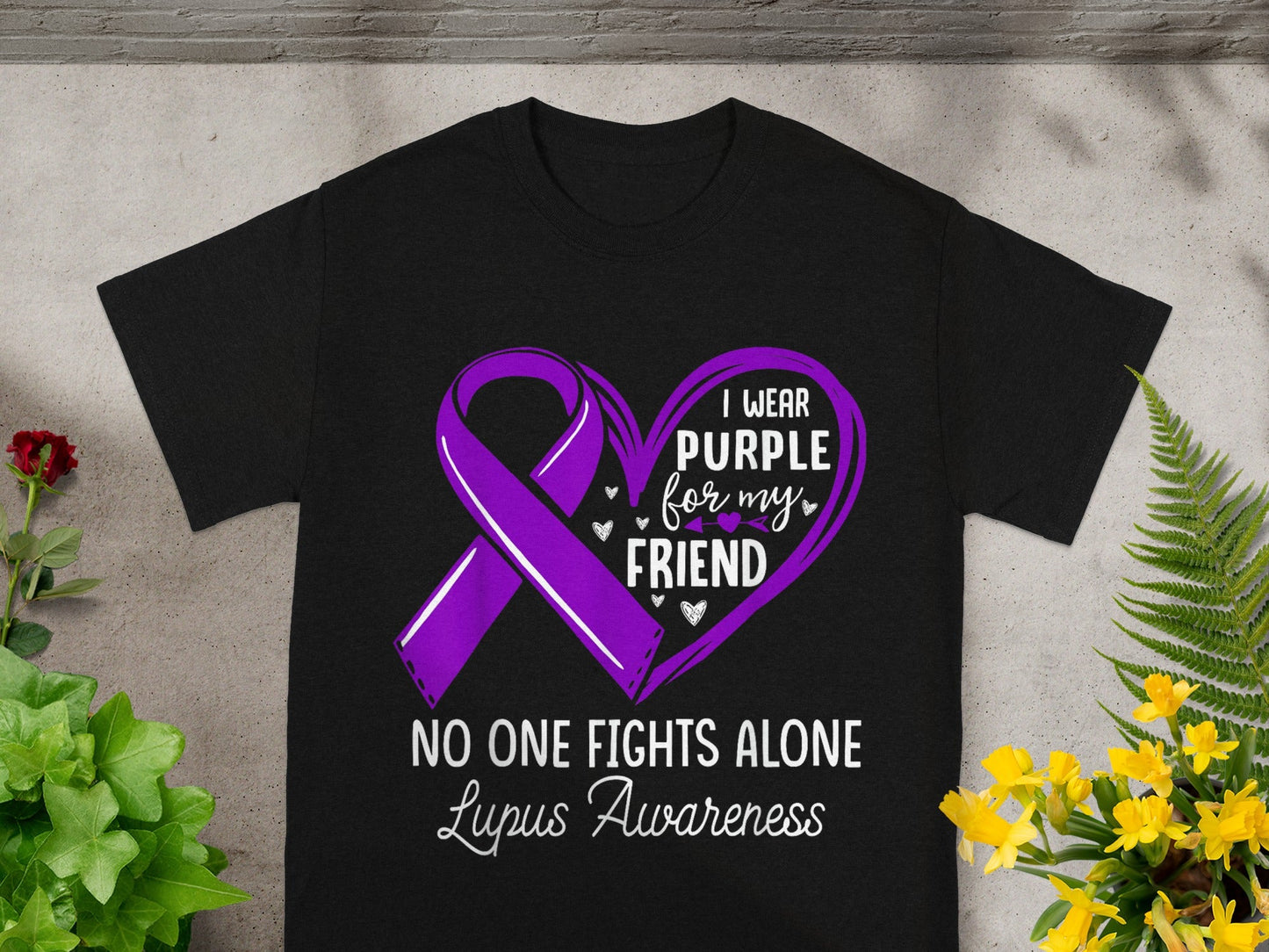 I Wear Purple For My Friend No One Fights Alone Shirt