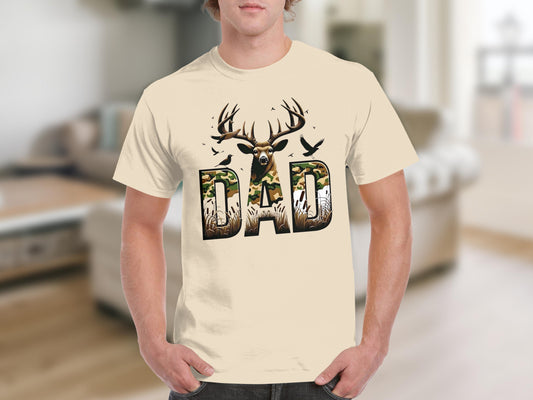 Deer Hunting DAD Graphic T-Shirt Father's Day Gift