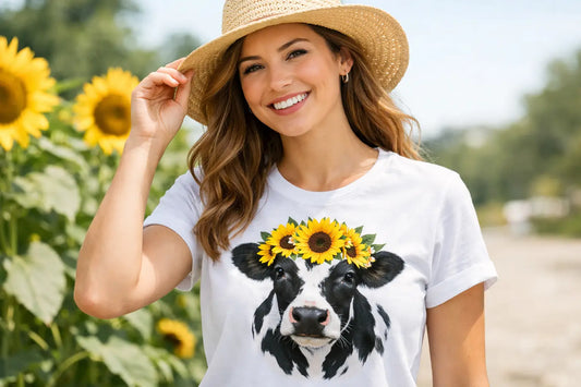 Sunflower Cow T Shirt Style That Gets Smiles