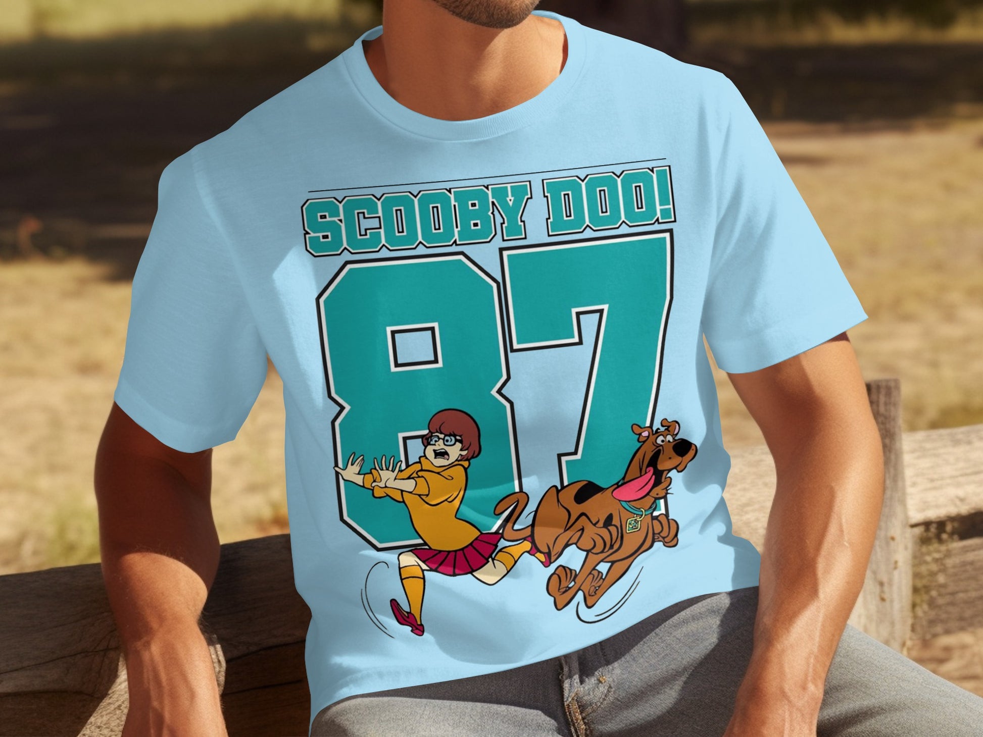 Scooby Doo 87 Velma and Scooby Graphic T-Shirt