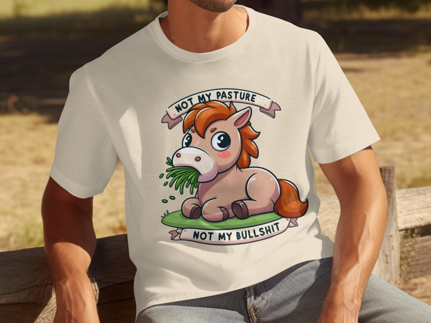 Not My Pasture Not My Bullshit Horse Graphic Tee