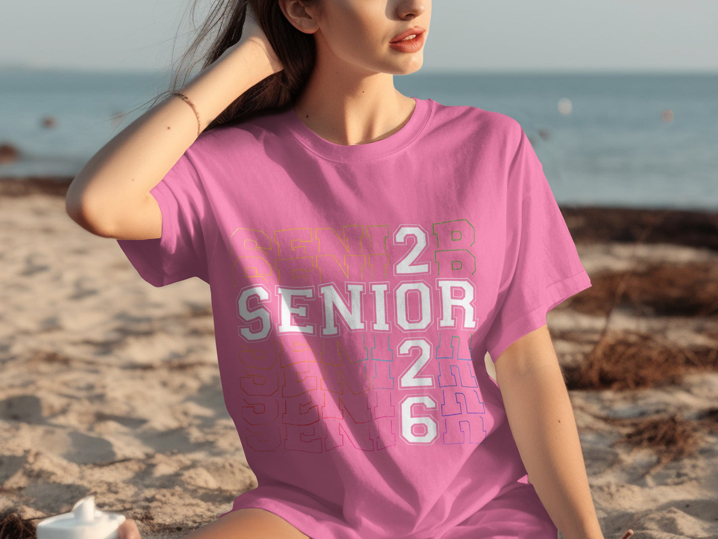 Class of 2026 Senior Pink T-Shirt for Graduates