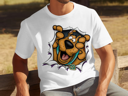 Scooby-Doo Breaking Through Design T-Shirt