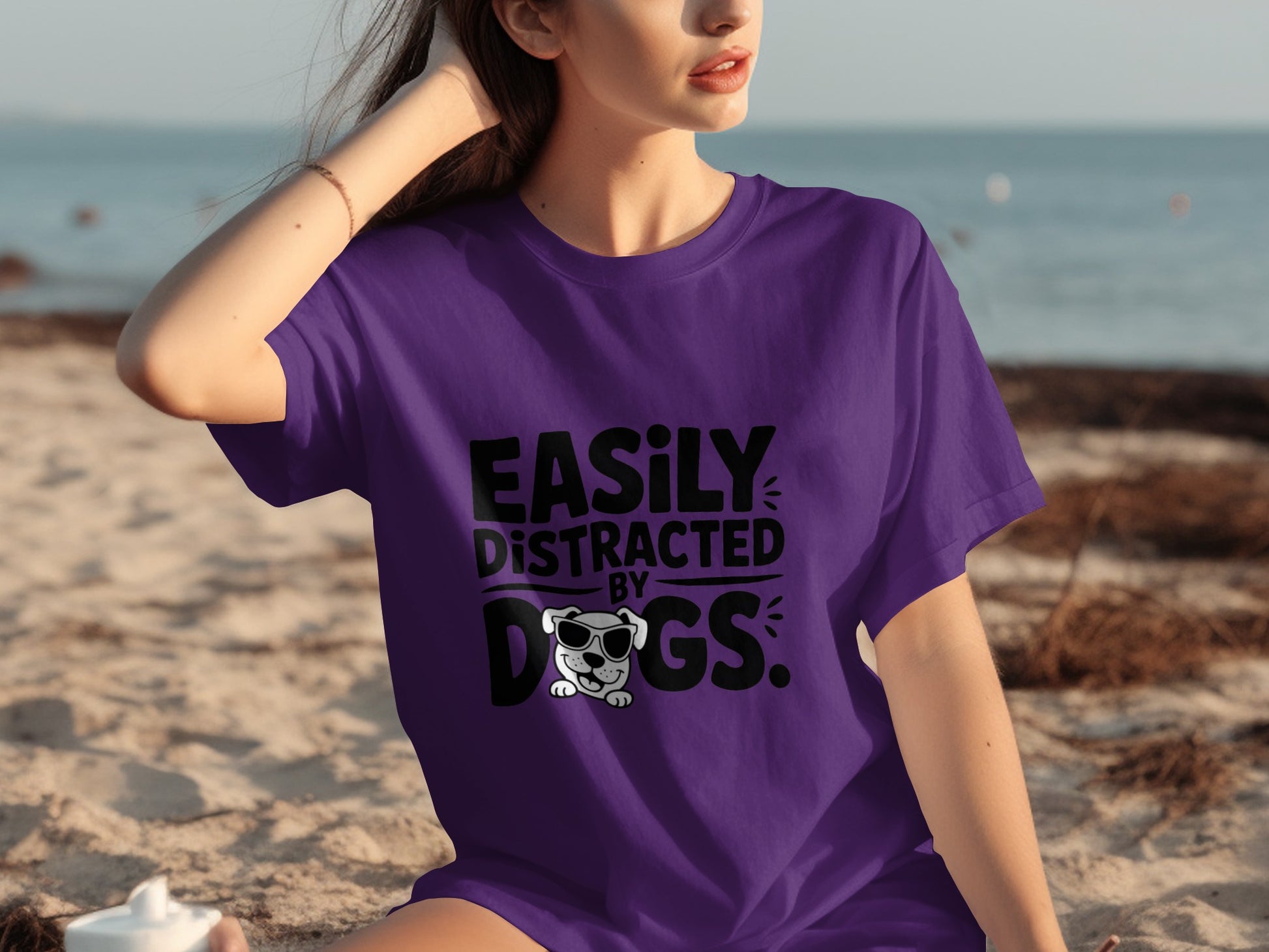 Easily Distracted by Dogs Graphic T-Shirt