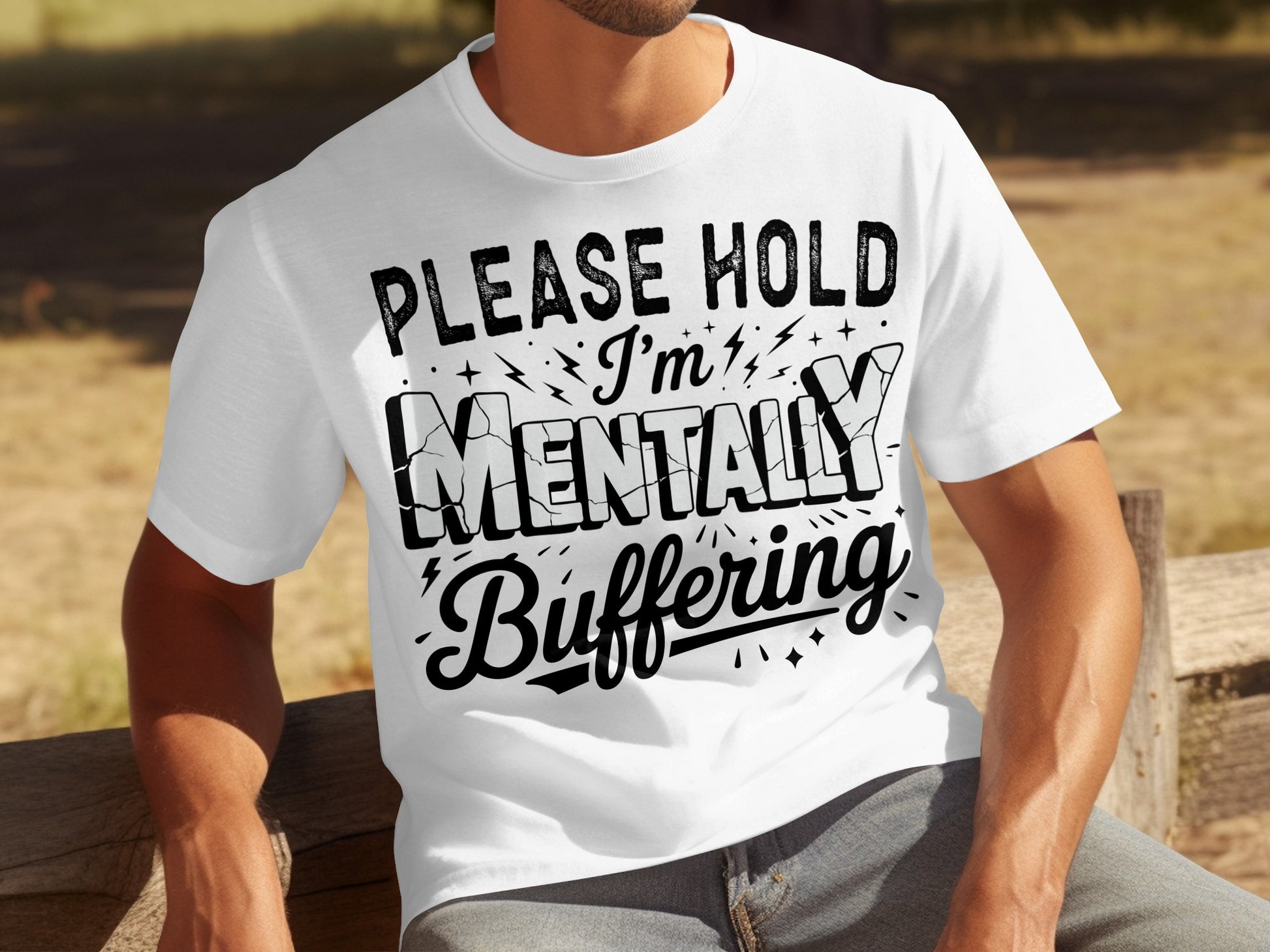 Please Hold I'm Mentally Buffering T-shirt