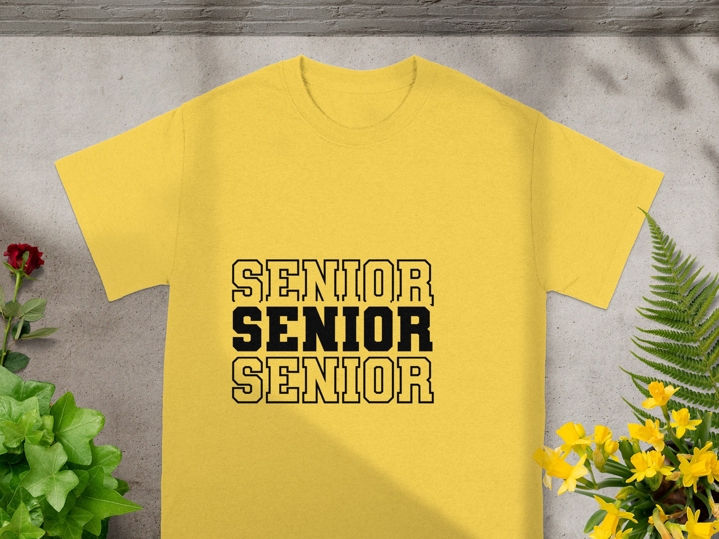 Senior Senior Senior Printed T-Shirt for Graduating Students