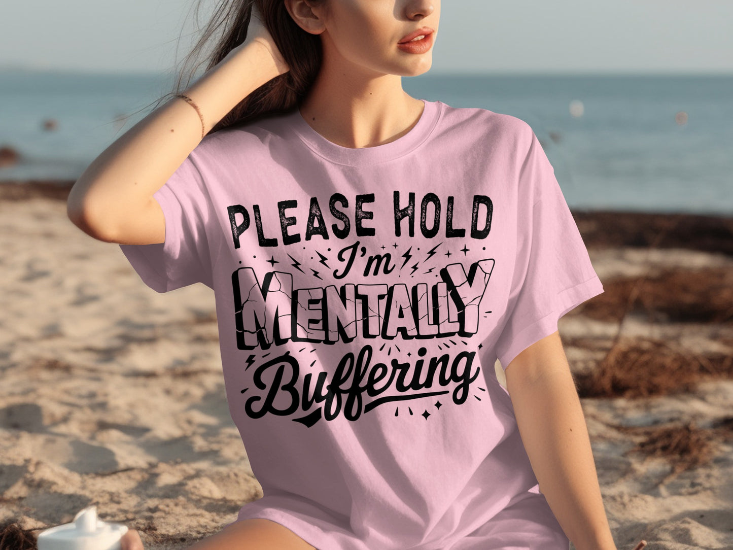 Please Hold I'm Mentally Buffering Graphic Tee