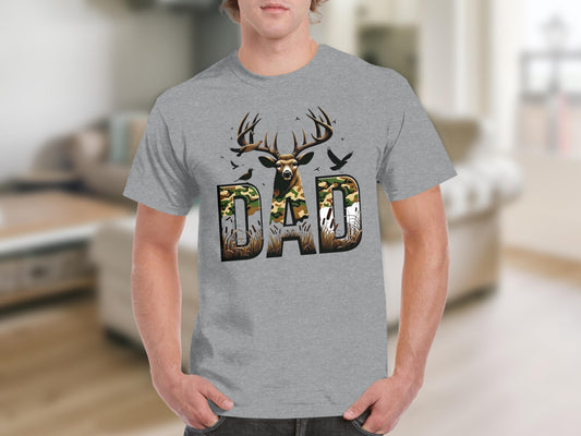 Deer Hunter DAD Graphic T-shirt for Outdoorsmen