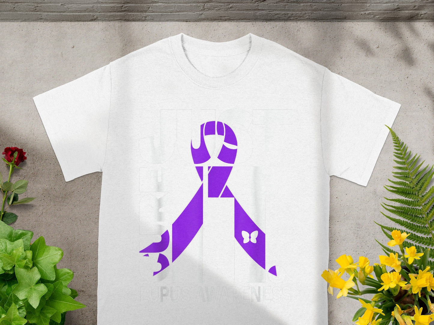 Lupus Awareness Ribbon Graphic T-Shirt Product