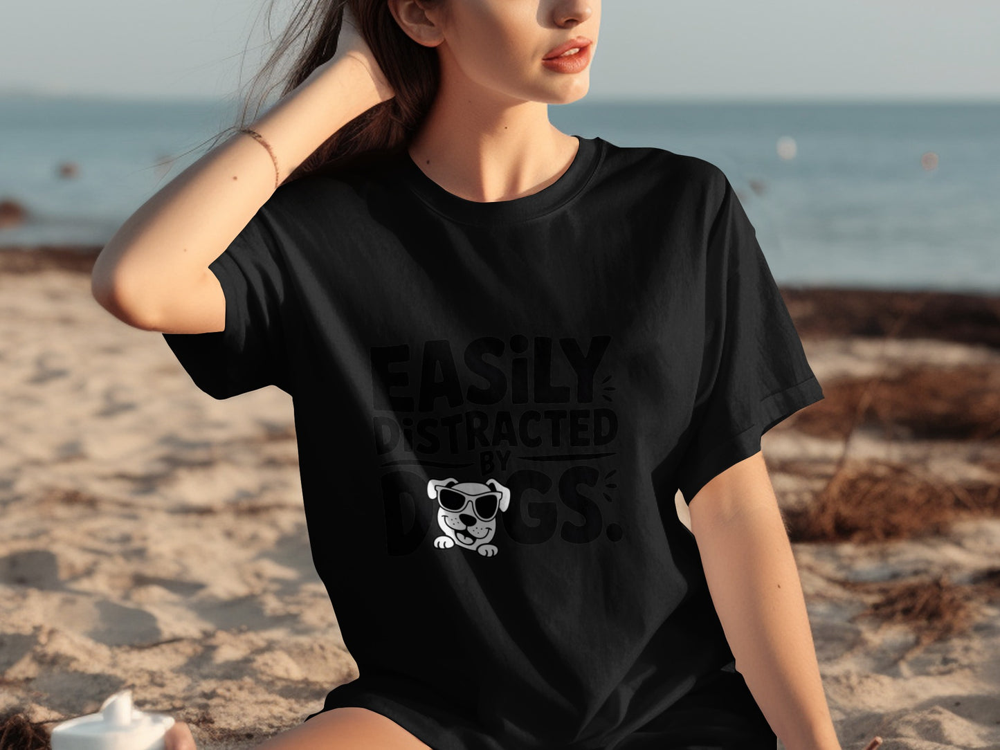 Easily Distracted By Dogs T-shirt for Dog Lovers