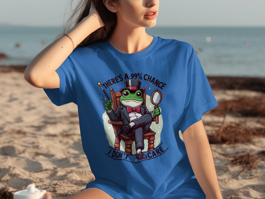 There's a 99% Chance I Don't Care Frog T-Shirt