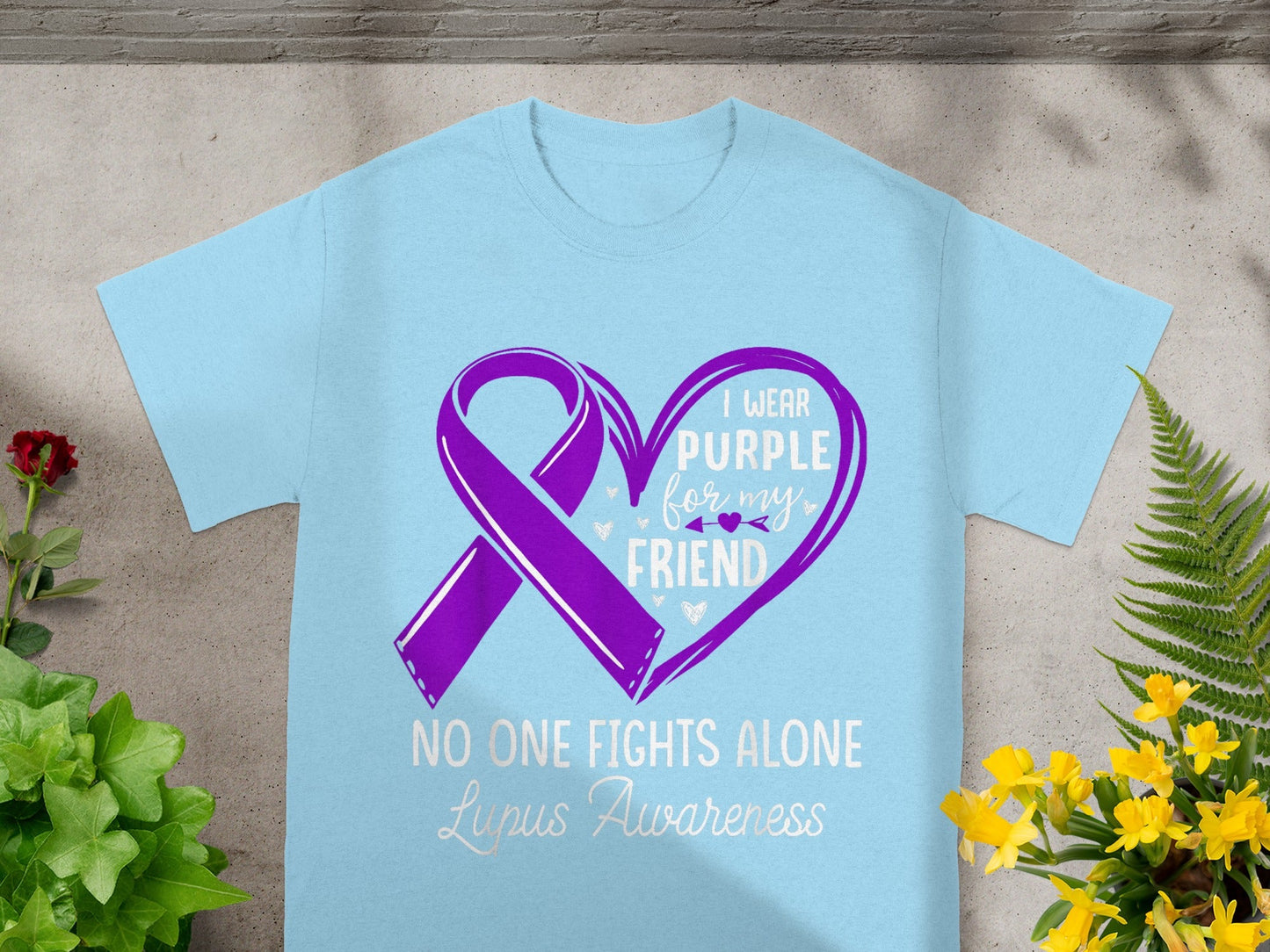 I Wear Purple for My Friend Lupus Awareness T-shirt