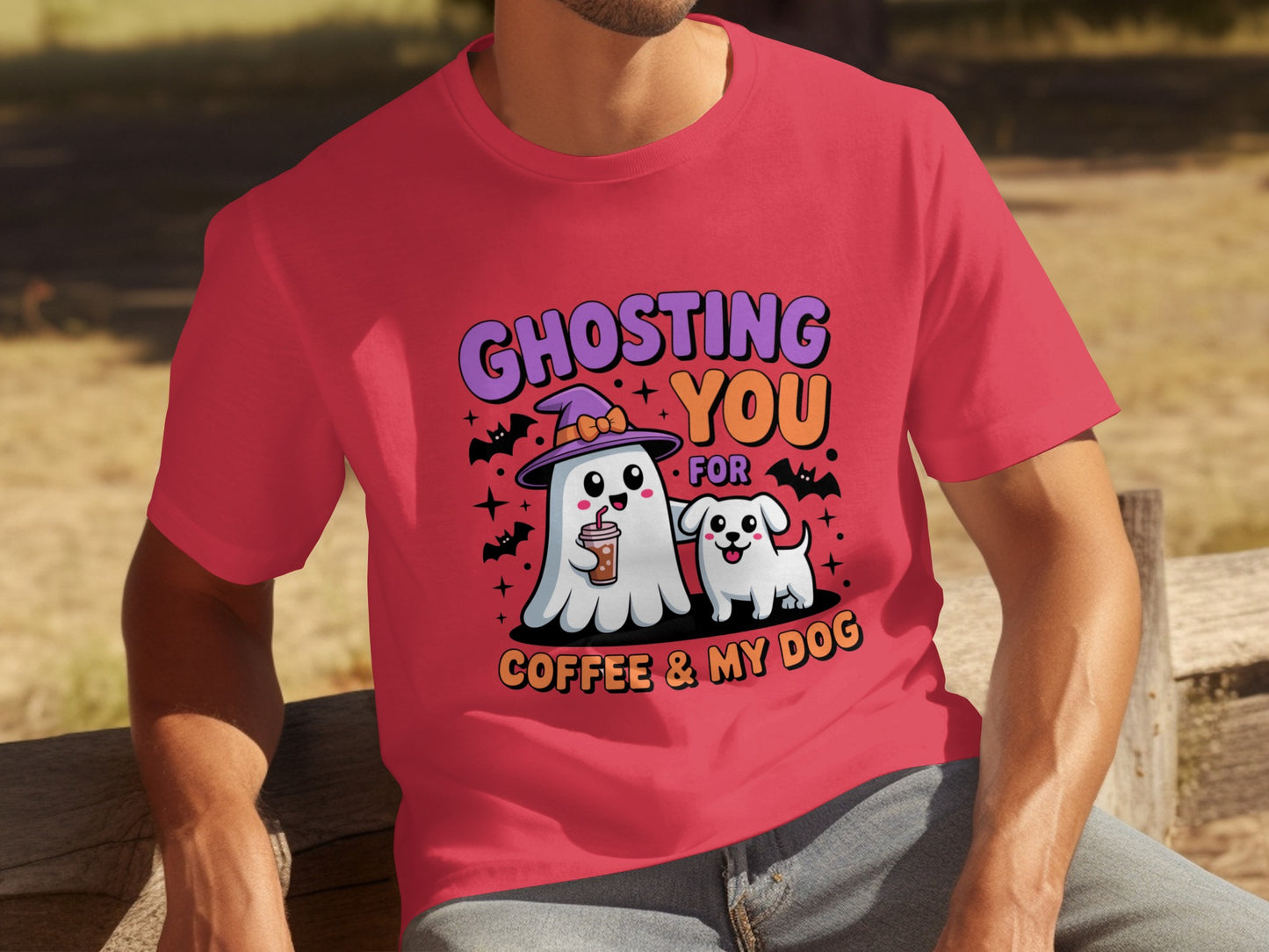 Ghosting You For Coffee and My Dog Halloween Tee