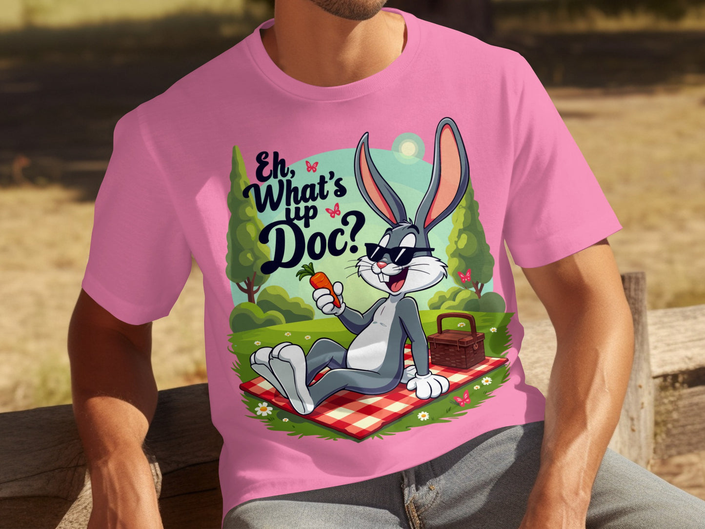 Eh What's Up Doc Bugs Bunny Picnic T-shirt