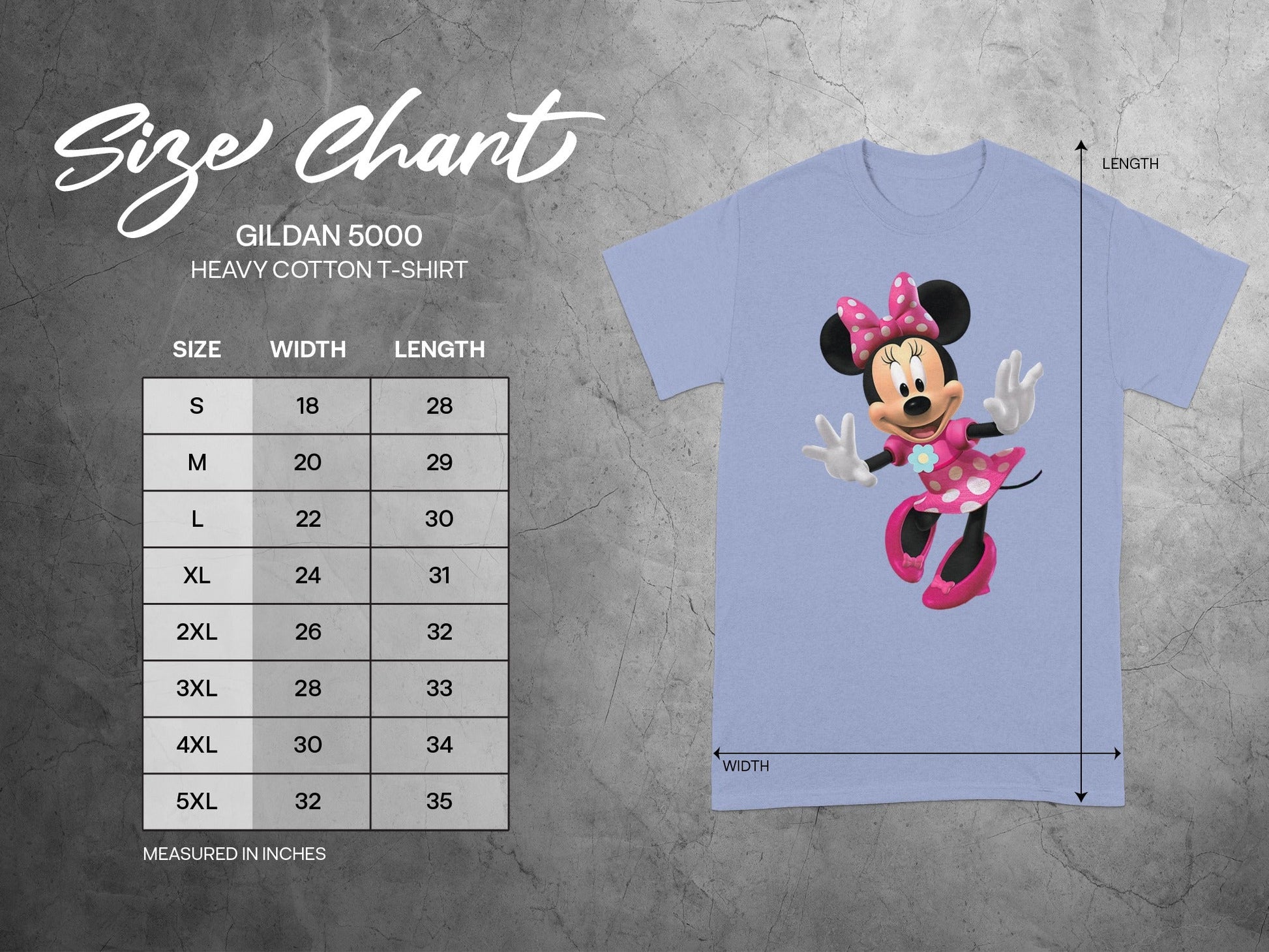 Gildan 5000 Size Chart SMLXL 2XL 3XL 4XL 5XL product type