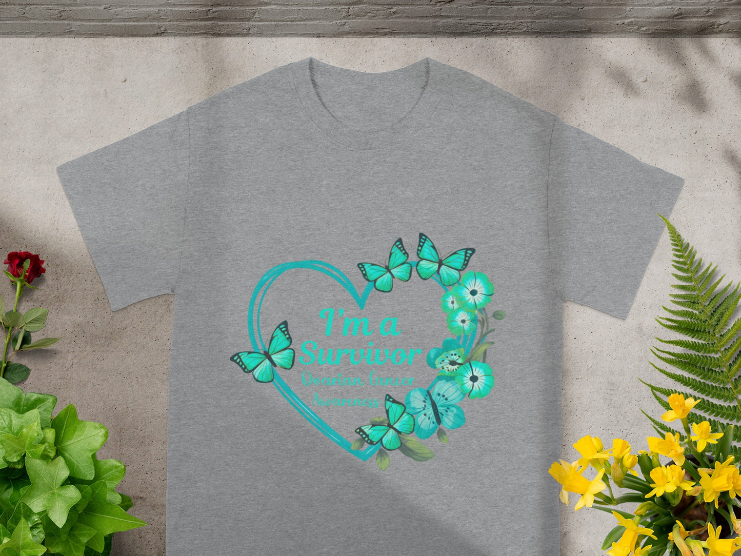I'm a Survivor Ovarian Cancer Awareness T-shirt