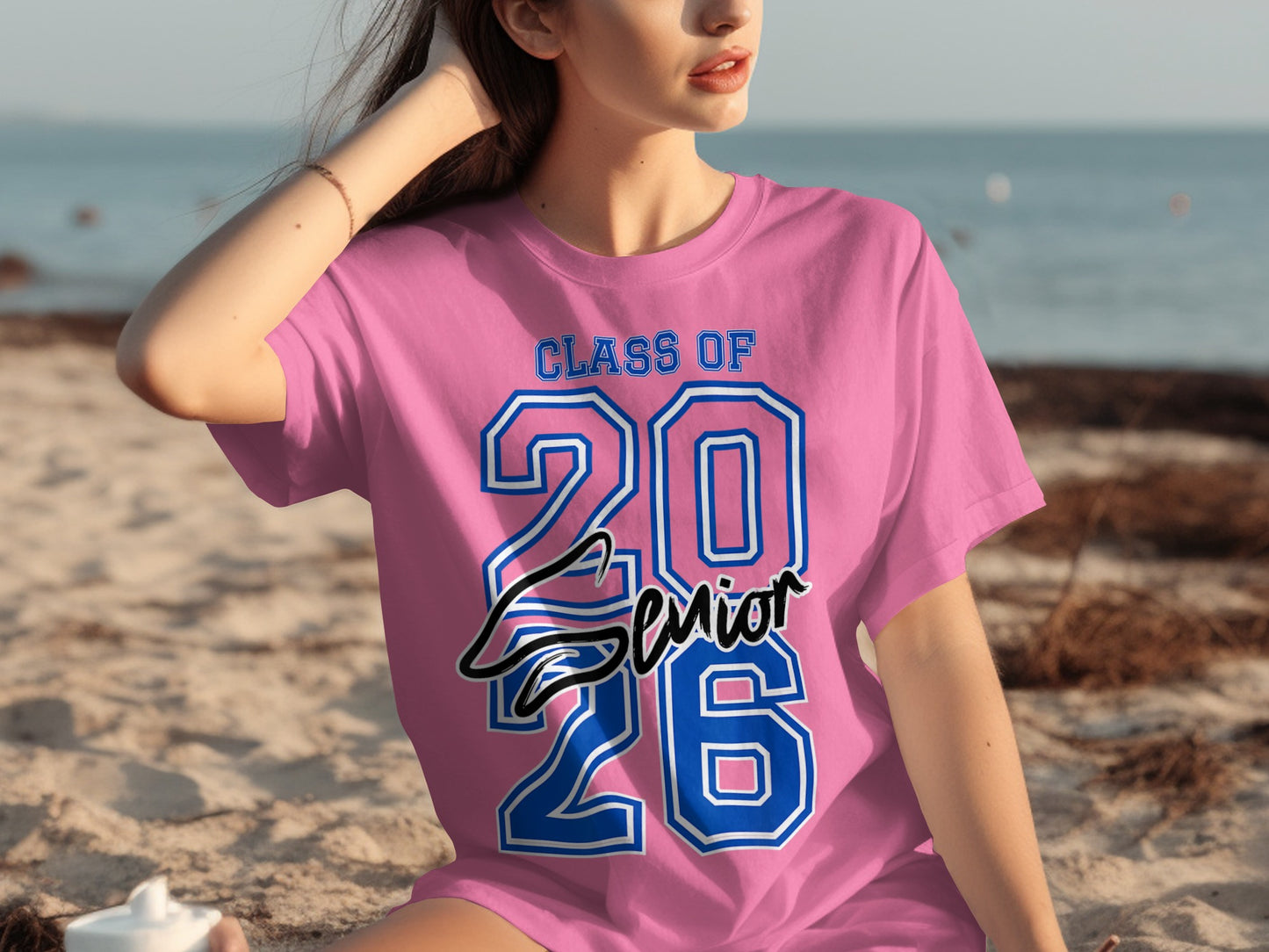 Class of 2026 Senior Pink Beach Shirt Product