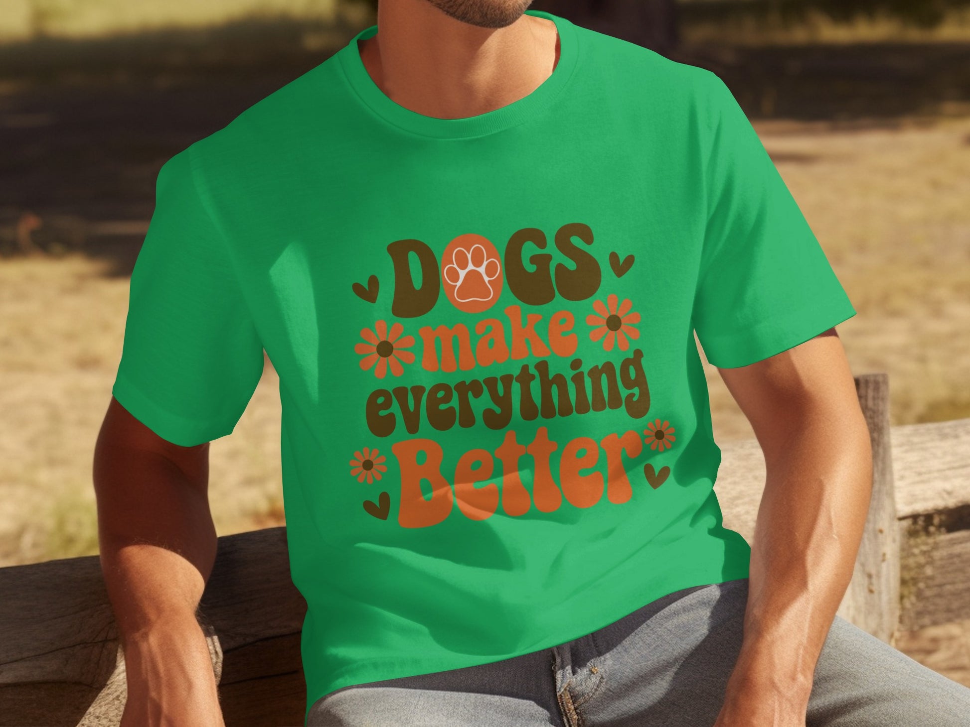 Dogs Make Everything Better Graphic Tee