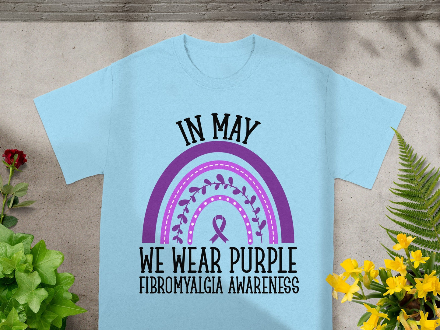 In May We Wear Purple Fibromyalgia Awareness Shirt