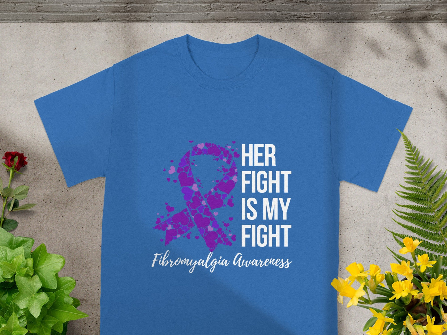 Her Fight Is My Fight Fibromyalgia Awareness Shirt