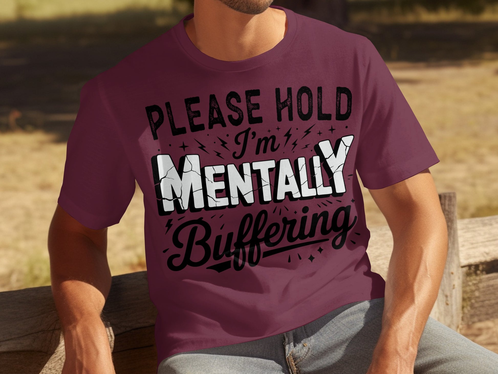 Please Hold I'm Mentally Buffering T-Shirt
