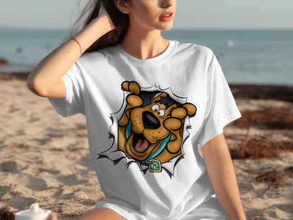 Fun Cartoon Character Beach Tee for Casual Days