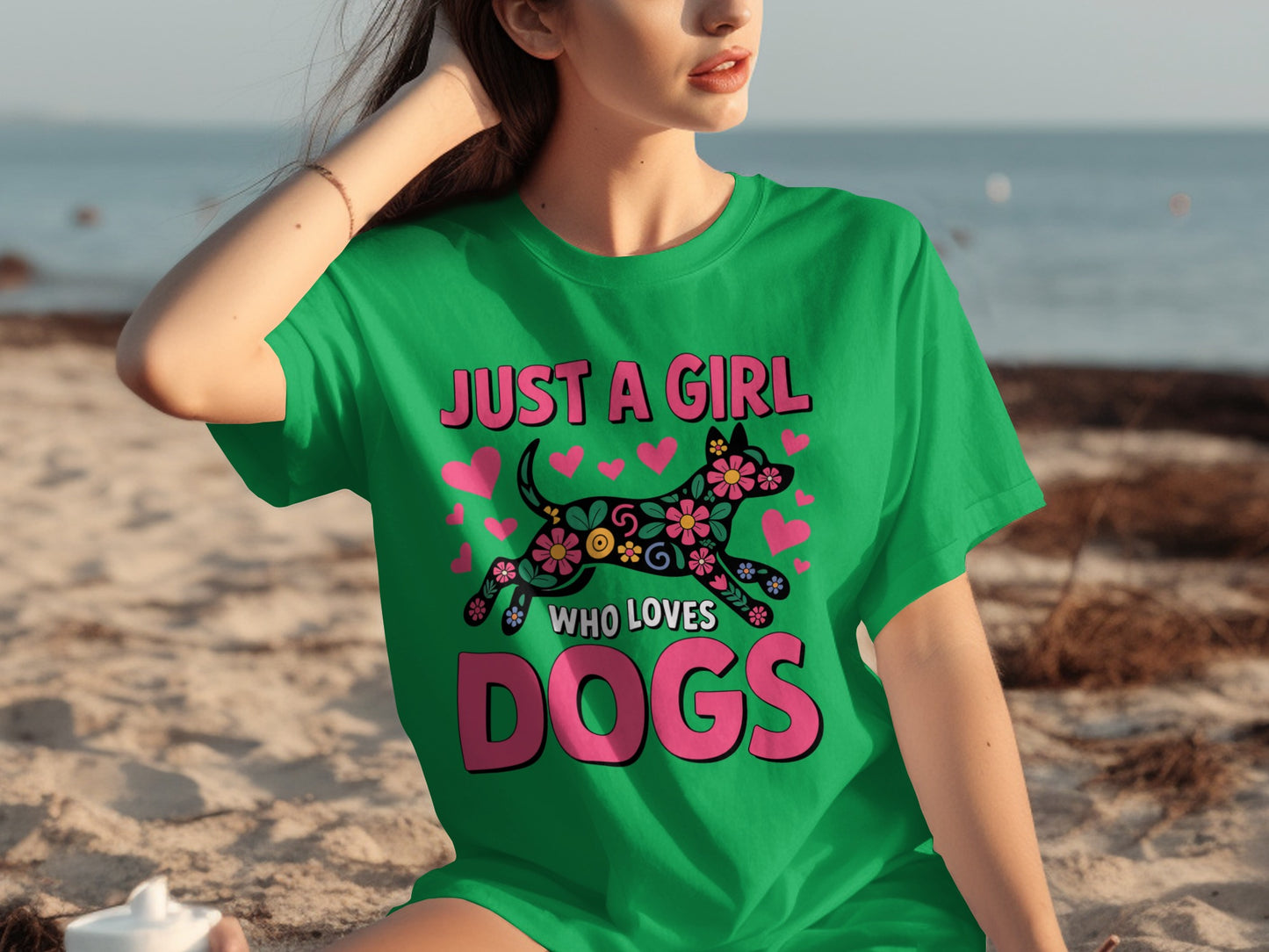 Just A Girl Who Loves Dogs Graphic T-Shirt
