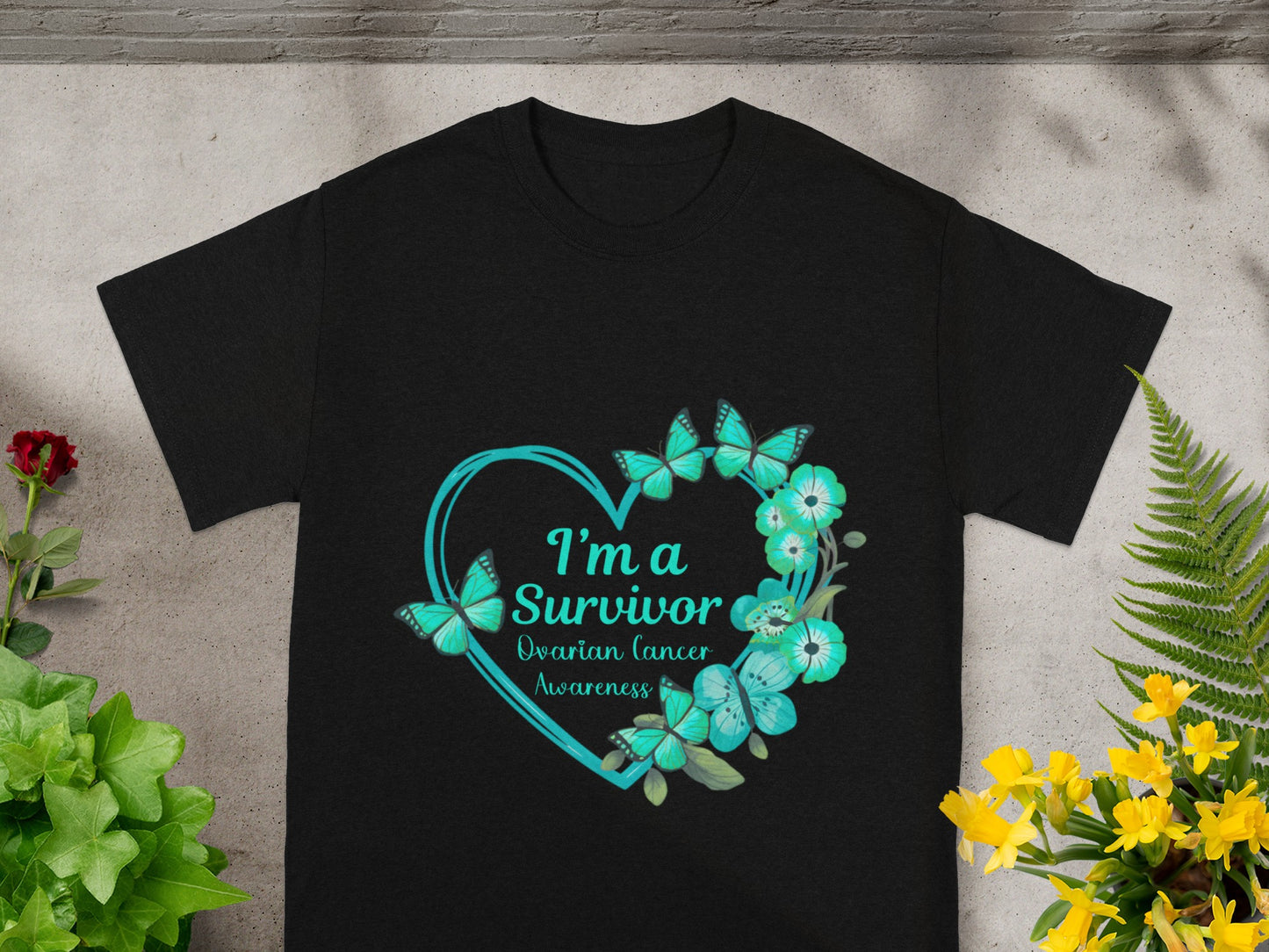 I'm a Survivor Ovarian Cancer Awareness T-shirt