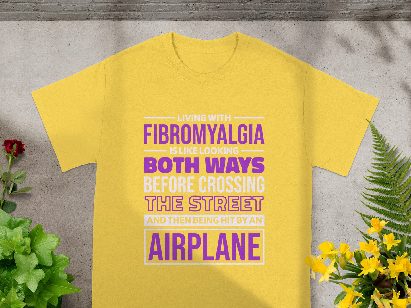 Living with Fibromyalgia Funny T-Shirt for Awareness