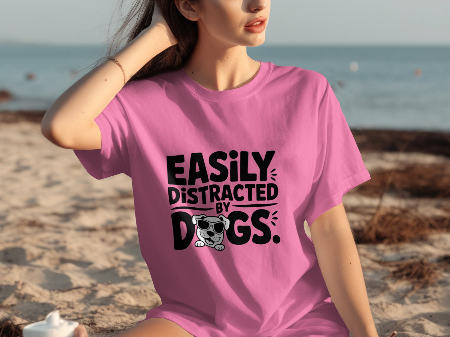 Easily Distracted by Dogs Graphic T-shirt