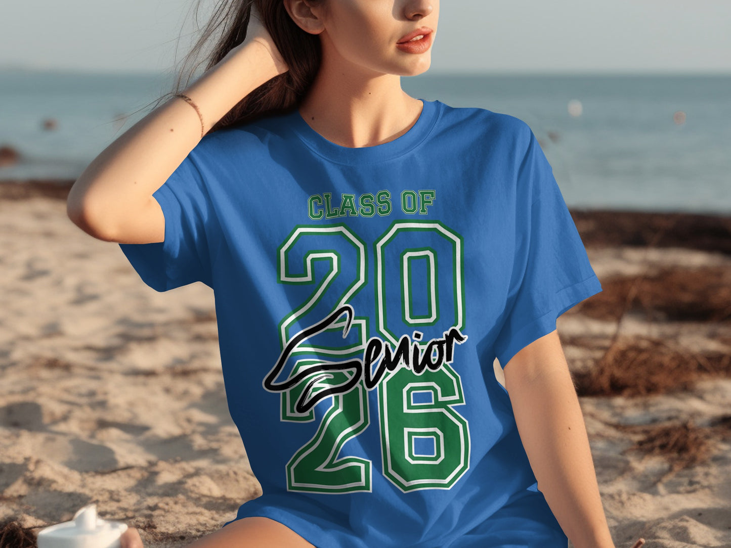 Class of 2026 Senior Blue Graphic T-Shirt