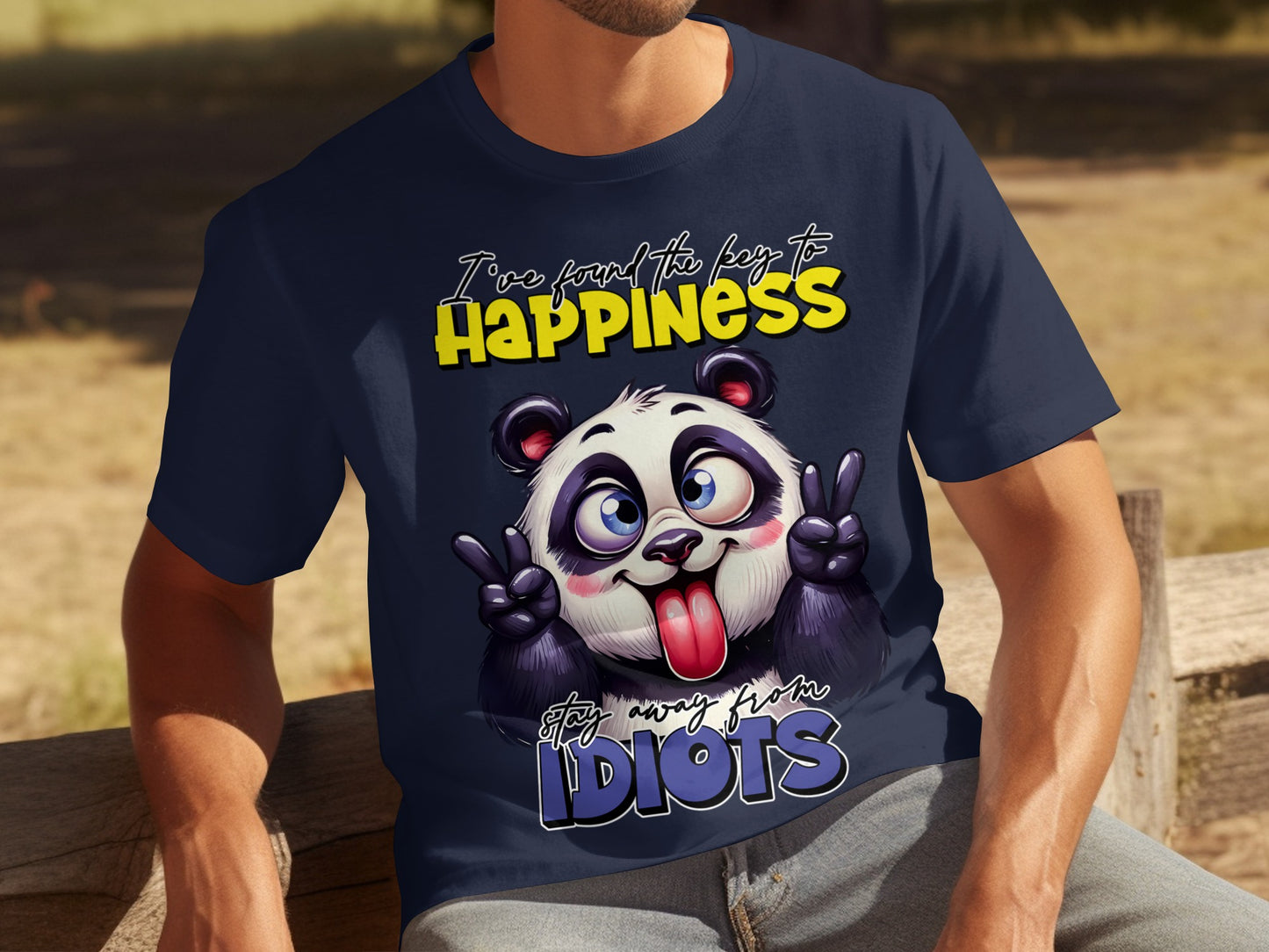 Stay Away From Idiots Cute Panda Happiness Shirt