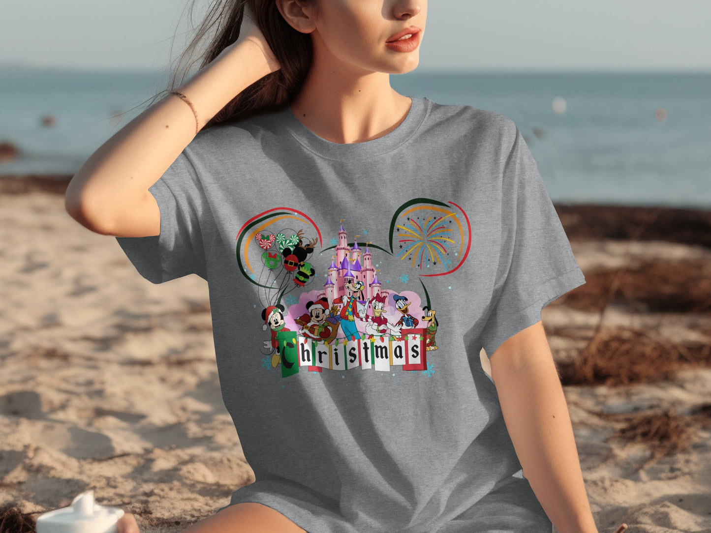 Festive Character Christmas Graphic T-Shirt