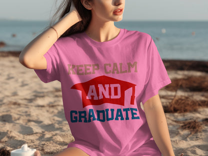 Keep Calm and Graduate Graphic Tee for Graduates