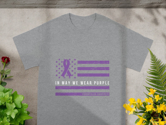 In May We Wear Purple Fibromyalgia Awareness Shirt