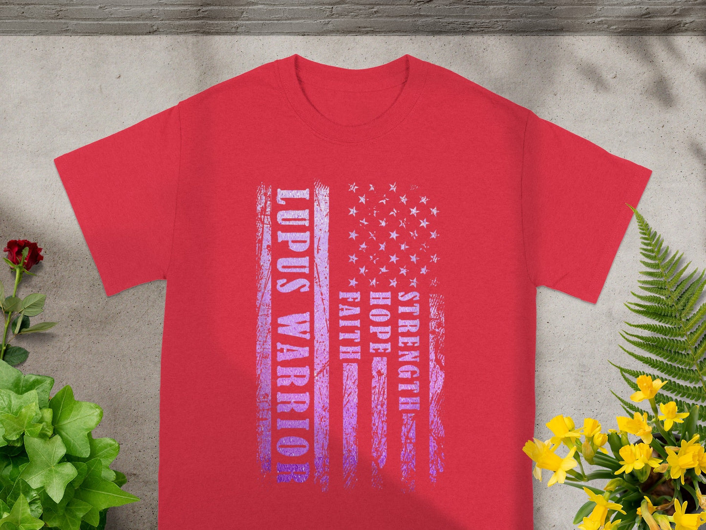 Lupus Warrior Strength Hope Faith Awareness T-shirt