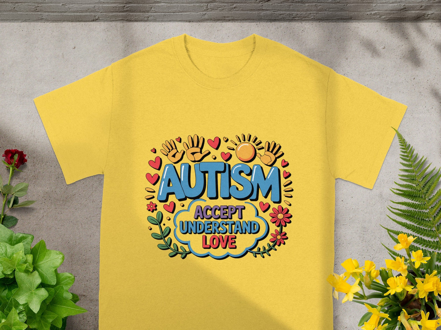 Autism Accept Understand Love Colorful T-Shirt