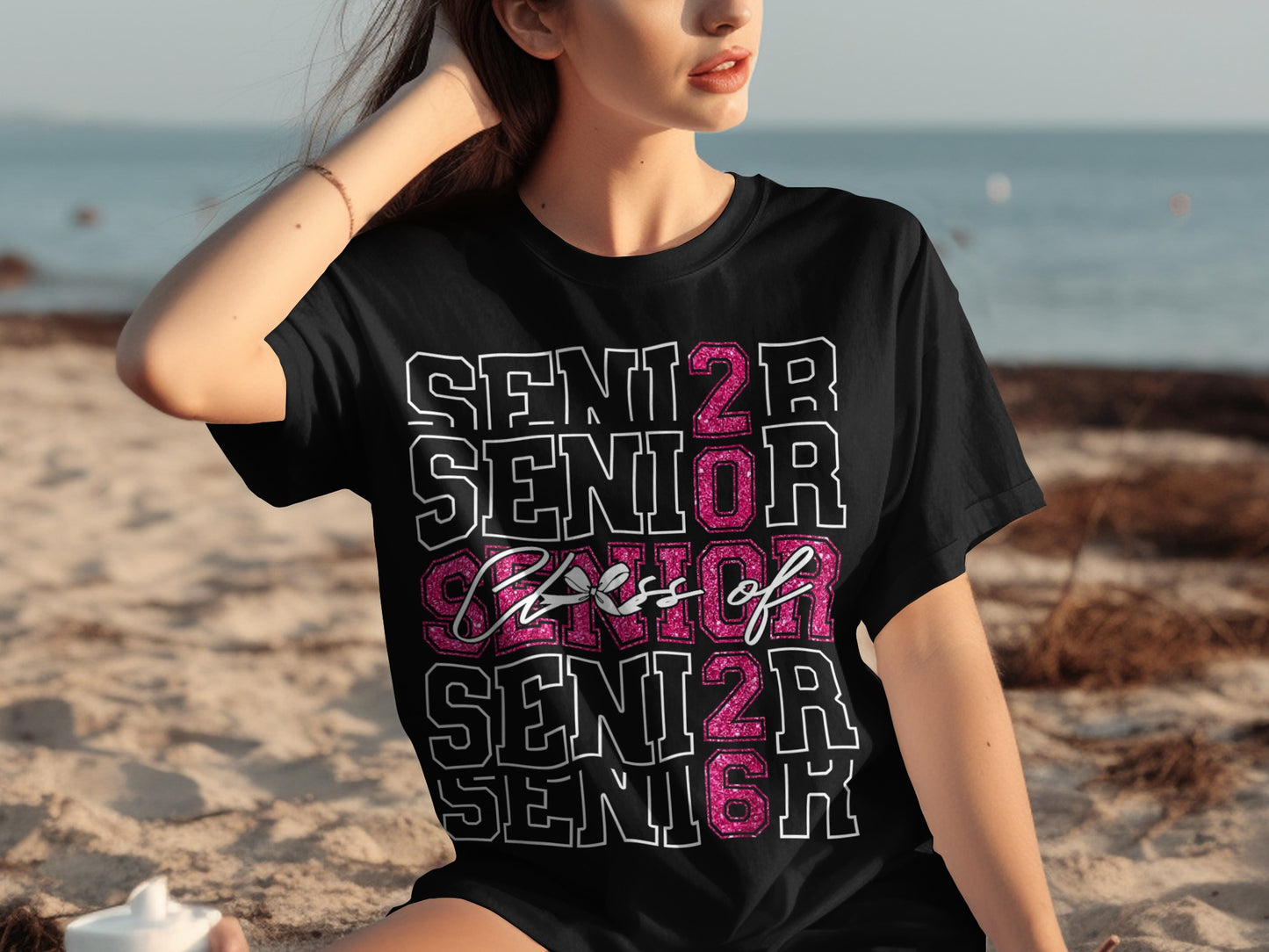 Senior 2026 Class of Graphic Print T-shirt