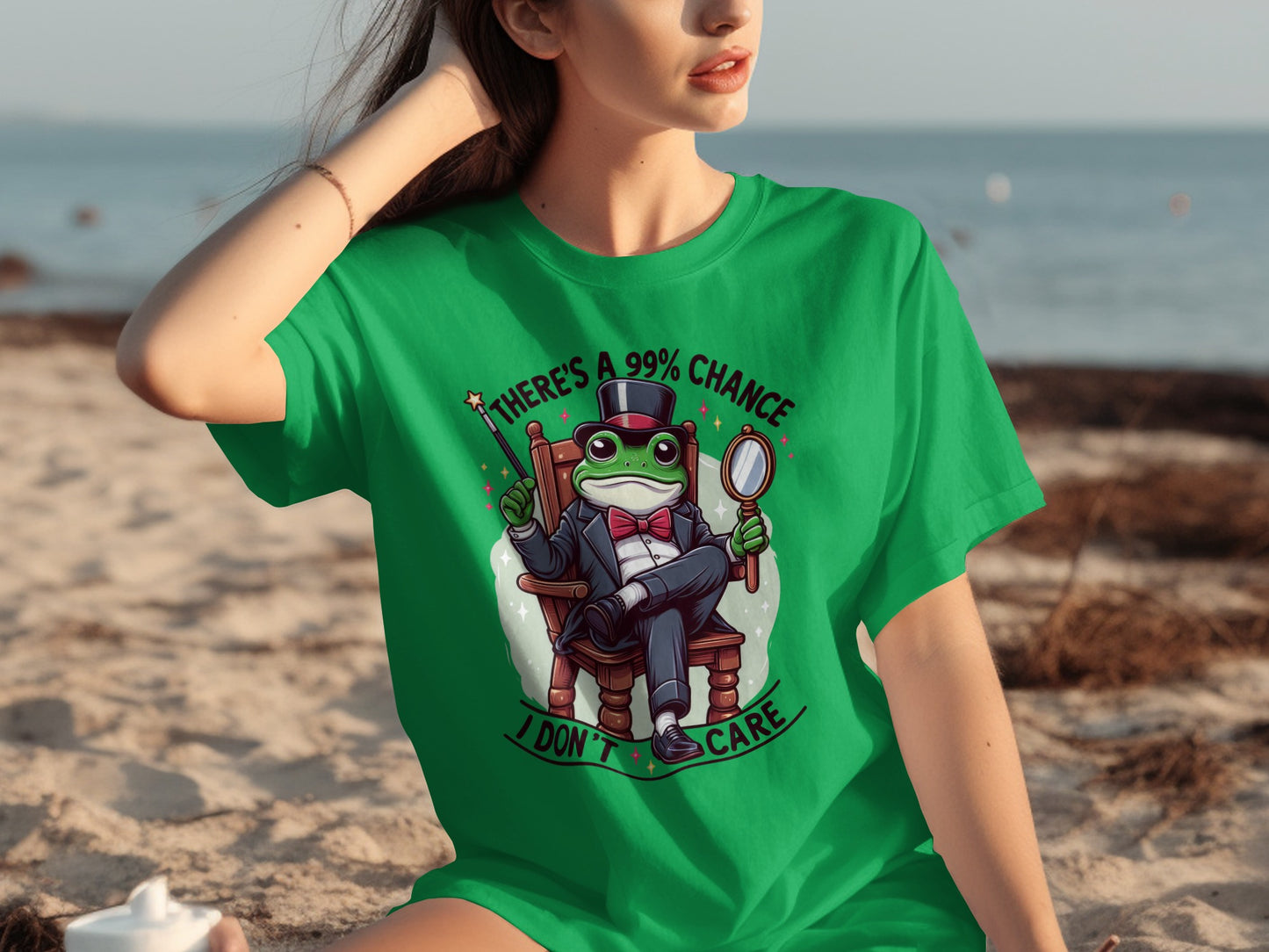 There's A 99% Chance I Don't Care Frog Shirt